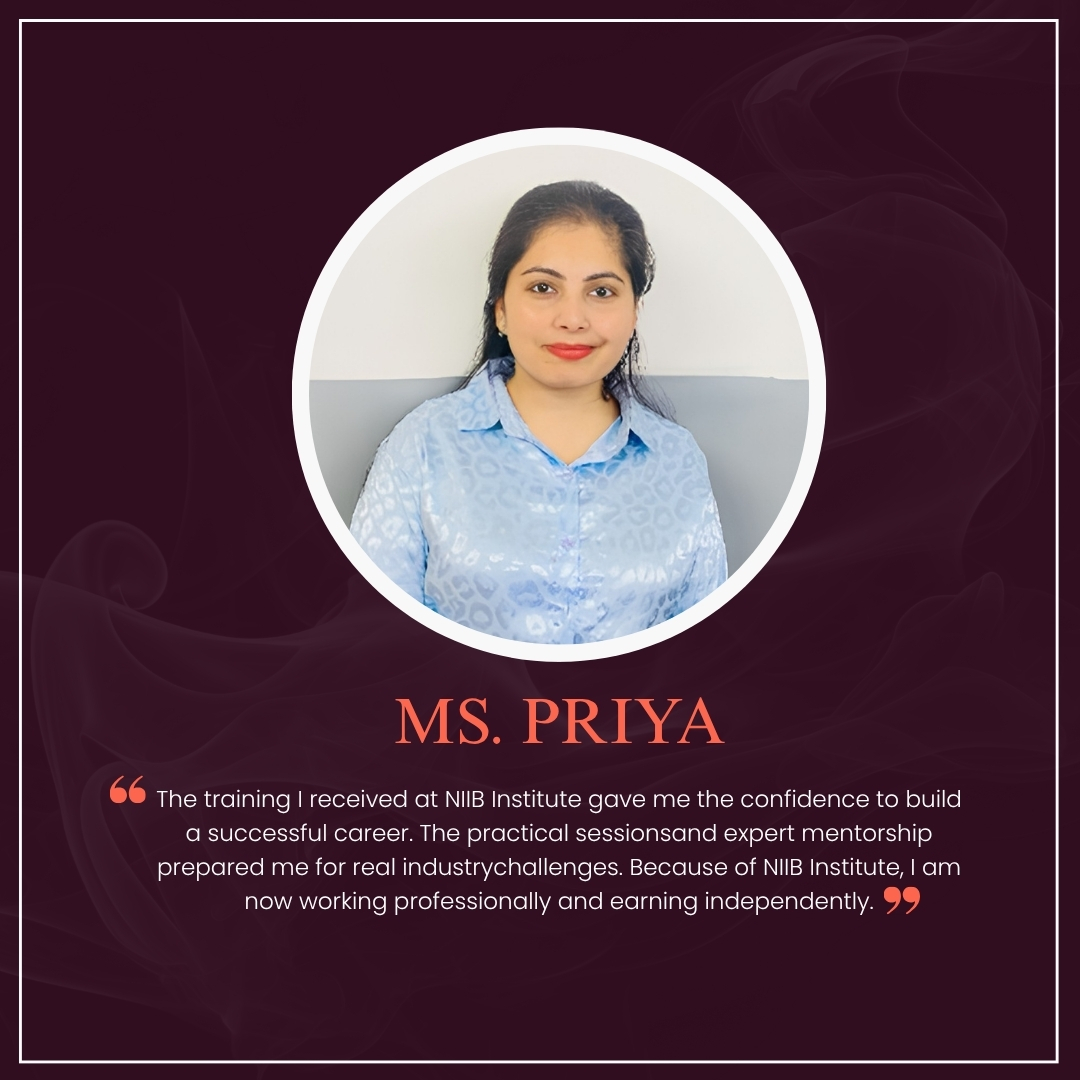 NIIB Institute Student Testimonial