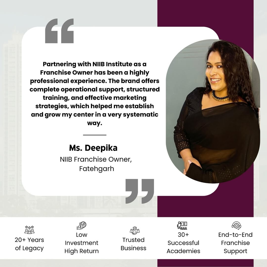 NIIB Franchise Partner Testimonial
