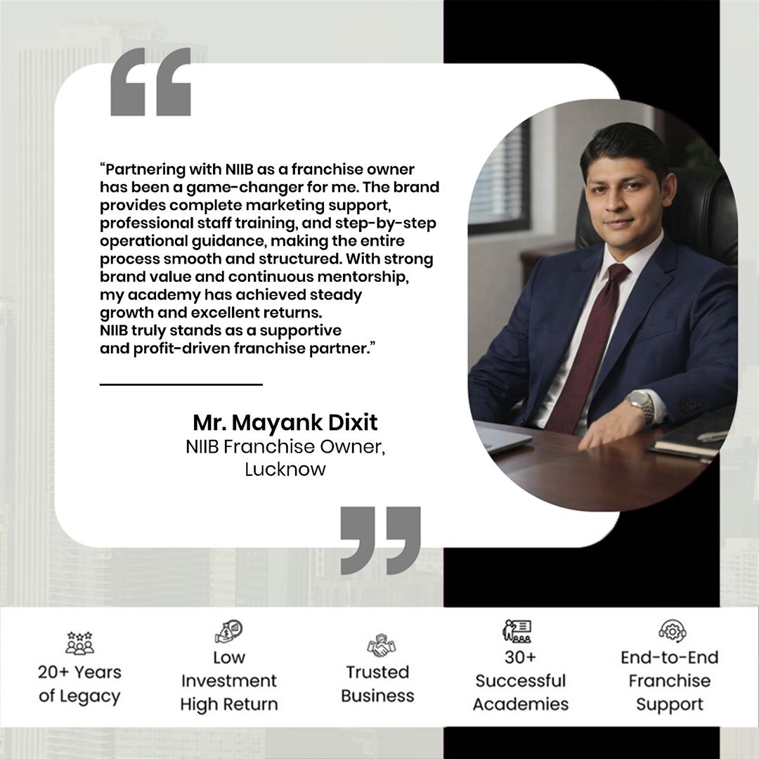 NIIB Franchise Partner Testimonial